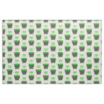 Cauldron and Bubbling Green Brew Halloween Fabric