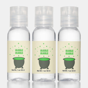 Cauldron and Bubbling Green Brew Halloween Hand Sanitizer
