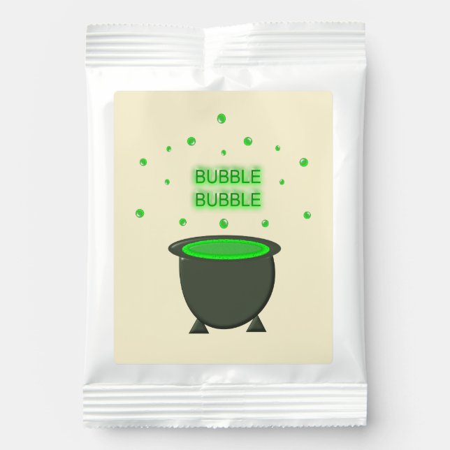 Cauldron and Bubbling Green Brew Halloween Lemonade Drink Mix (Front)