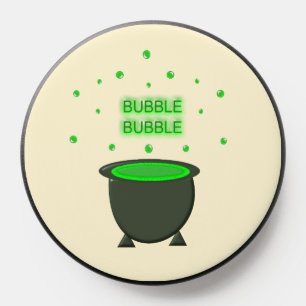 Cauldron and Bubbling Green Brew Halloween PopSocket