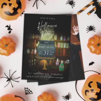 Cauldron Brewing Halloween Party Invitation