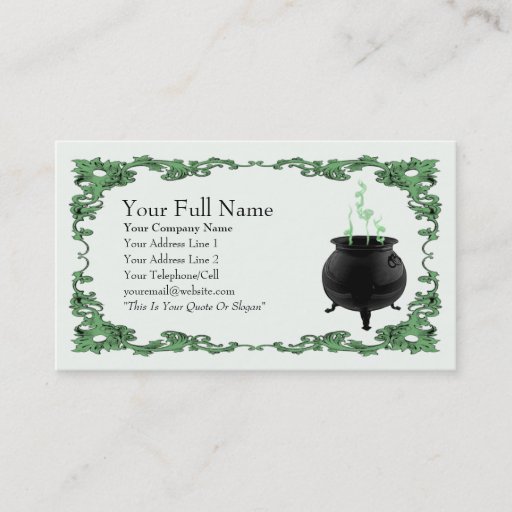 Customizable Cauldron - Business Card