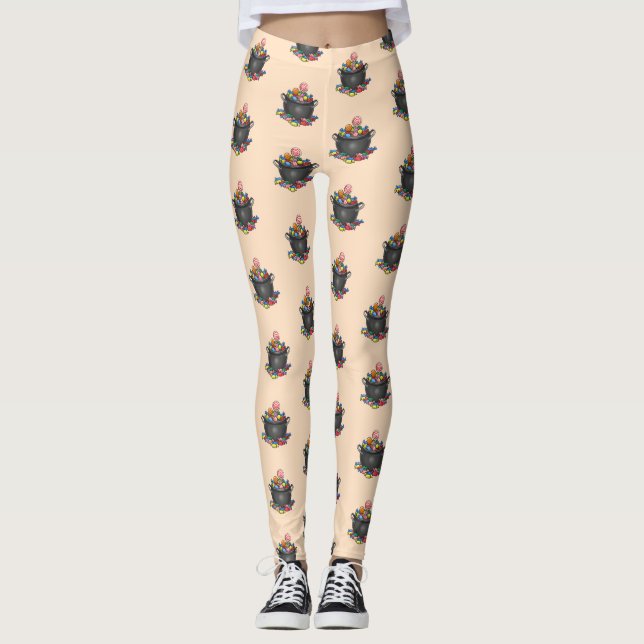 Cauldron for Trick or Treat Leggings (Front)