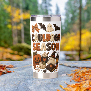Cauldron Season Cute Halloween Ghost Insulated Tumbler
