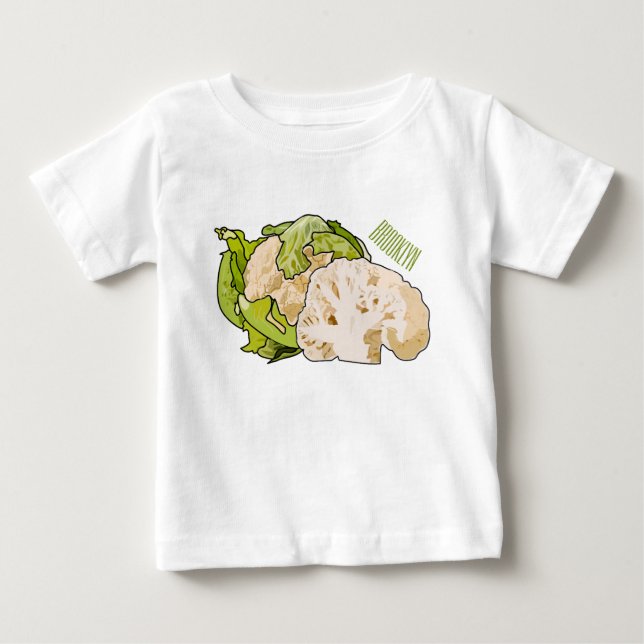 Cauliflower cartoon illustration baby T-Shirt (Front)