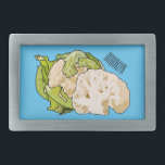 Cauliflower cartoon illustration belt buckle<br><div class="desc">Cauliflower cartoon illustration</div>