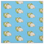 Cauliflower cartoon illustration fabric
