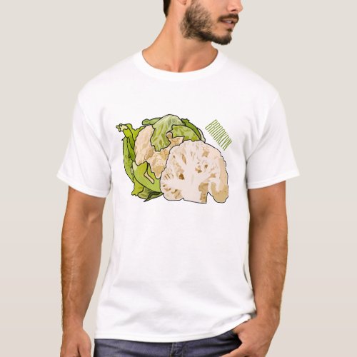 Cauliflower cartoon illustration T_Shirt