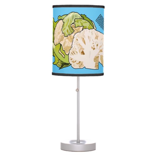 Cauliflower cartoon illustration table lamp