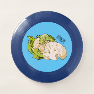 Cauliflower cartoon illustration Wham-O frisbee
