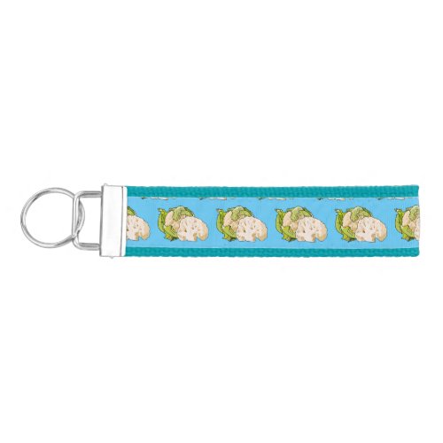 Cauliflower cartoon illustration wrist keychain