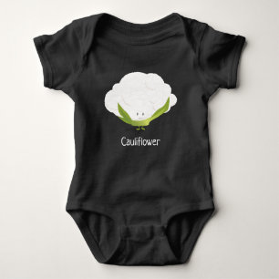 Cauliflower character   Baby Bodysuit