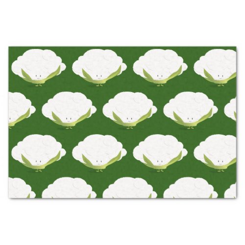 Cauliflower Character Cute Food Tissue Paper