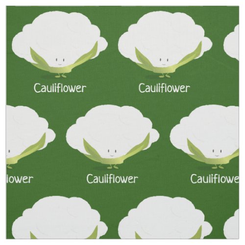 Cauliflower character  Fabric