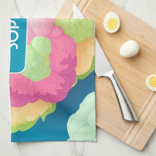 Cauliflower Floral Colorful Personalized Pattern Kitchen Towel