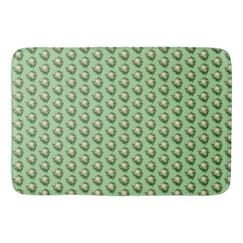 Cauliflower pattern bath mat