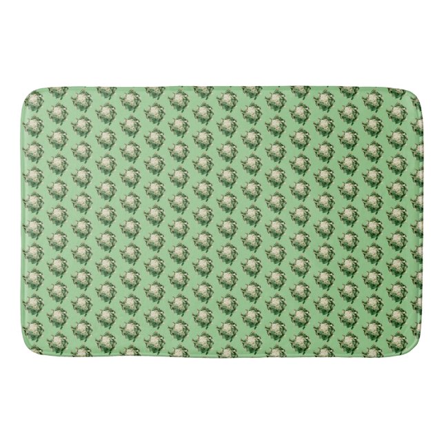Cauliflower pattern bath mat (Front)