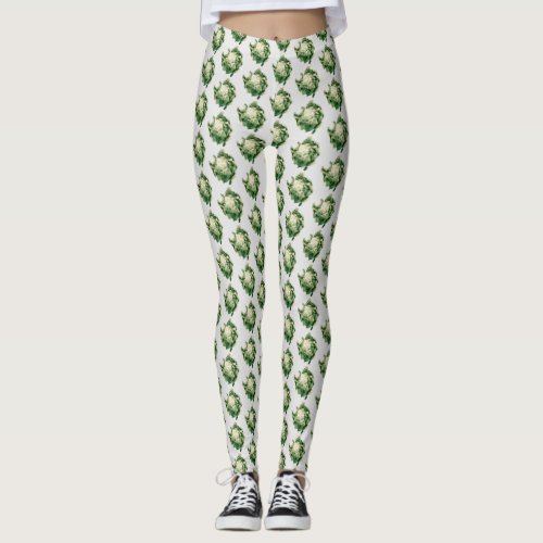 Cauliflower pattern leggings