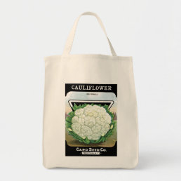 Cauliflower Seed Packet Label Tote Bag