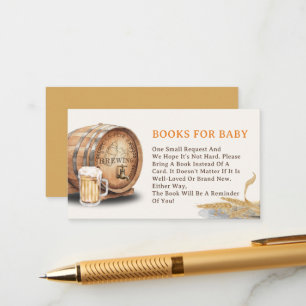Causal Keg Beer Books for Baby Enclosure Card