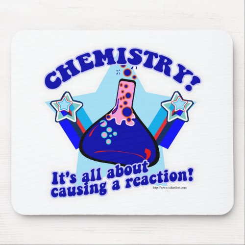 Cause A Chemical Reaction Science Fun Cartoon Mouse Pad