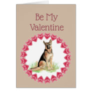 Cause I Woof Love You German Shepherd Valentine at Zazzle