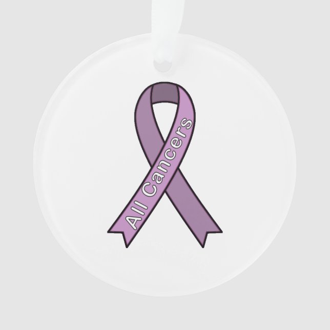Cause Ribbon Cancer Ornament (Front)