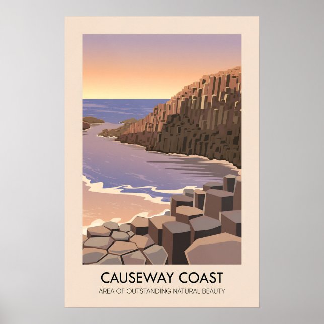 Causeway Coast AONB Travel Poster (Front)