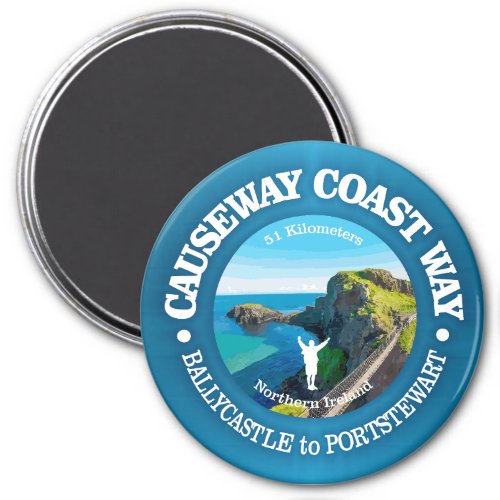 Causeway Coast Way rd Magnet