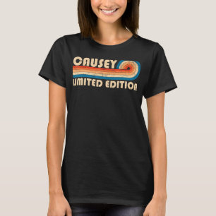CAUSEY Surname Retro Vintage 80s 90s Birthday Reun T-Shirt