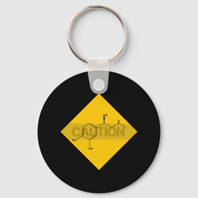 Caution: Adrenaline. Keychain (Front)