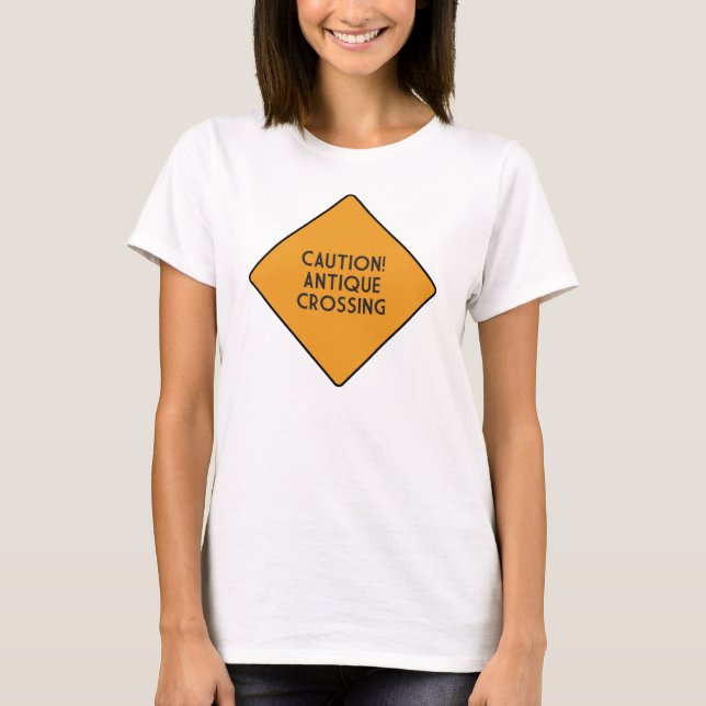 Caution! Antique Crossing T-Shirt (Front)