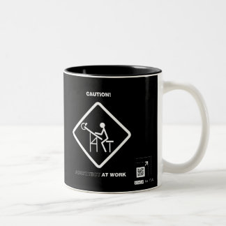 Caution Architect at Work Two-Tone Coffee Mug
