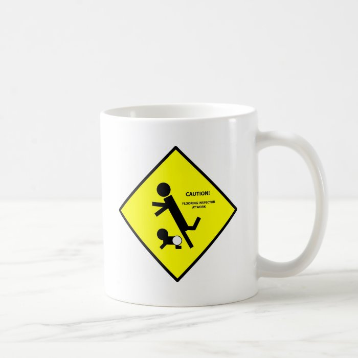 CAUTION BABY UNDERFOOT MUG