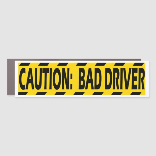  Caution Bad Driver Bumper Sticker Car Magnet