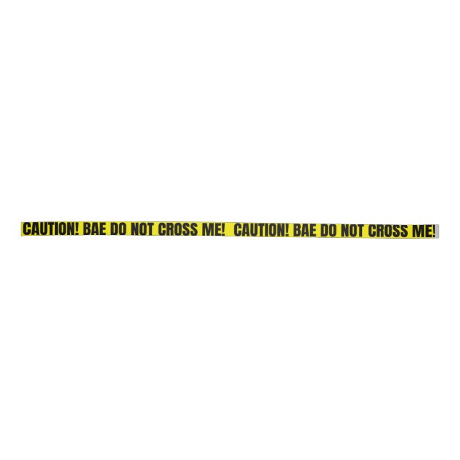 Caution Bae Don't Cross Me Belt (Front)