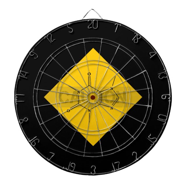 Caution: Caffeine Dart Board (Front)