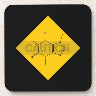Caution: Caffeine Drink Coaster