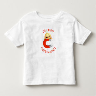 Caution Chick Magnet Boys  Toddler T-shirt