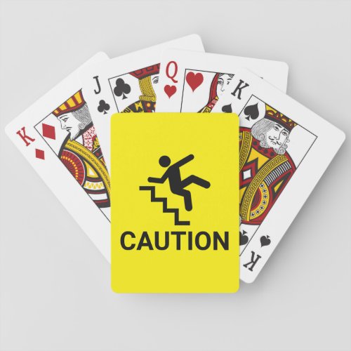 Caution Clumsy Playing Cards