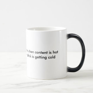 CAUTION  color changing mug