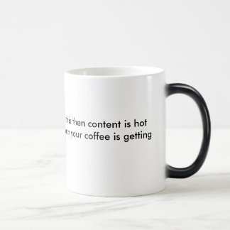 CAUTION:color changing mug (coffee)