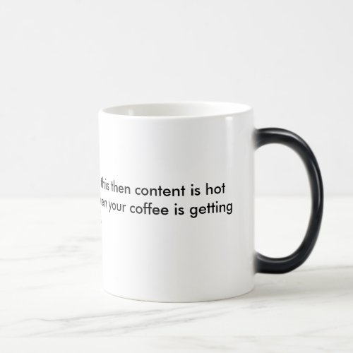 CAUTIONcolor changing mug coffee