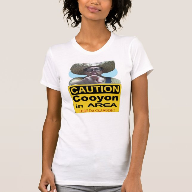 Caution Cooyon In Area T-Shirt (Front)