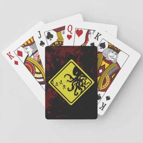 Caution Cthulhu Cheats Playing Cards