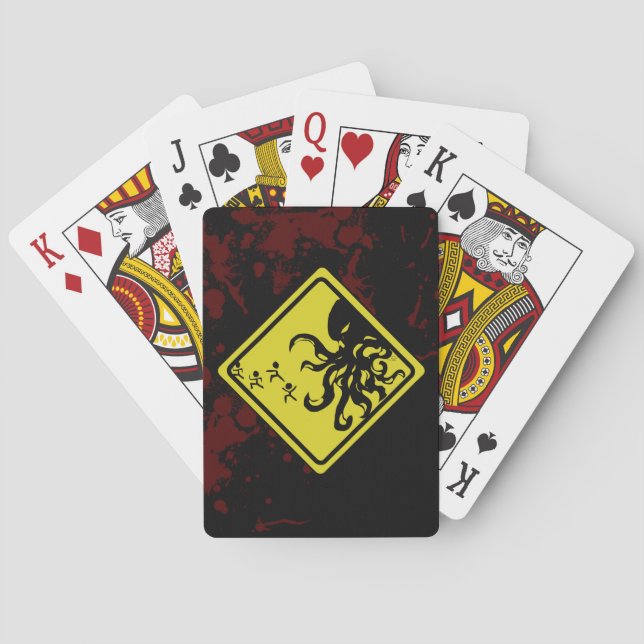 Caution Cthulhu Cheats! Poker Cards (Back)