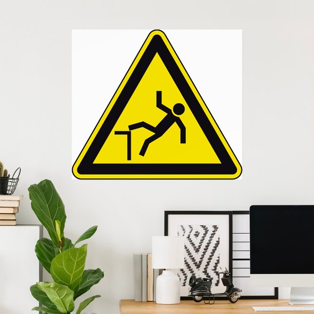 Caution Curb Pedestrian Sign (Creator Uploaded)