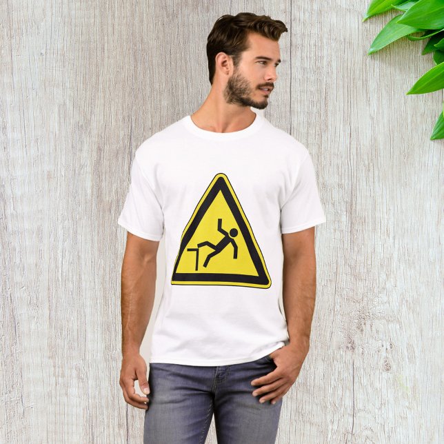 Caution Curb Pedestrian Sign T-Shirt (Creator Uploaded)