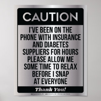 Caution [Digitized Silver] Poster