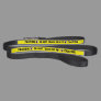 Caution Do Not Touch or Pet Symbol Dog Yellow Pet Leash